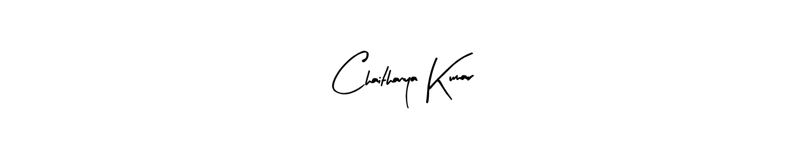Make a beautiful signature design for name Chaithanya Kumar. With this signature (Arty Signature) style, you can create a handwritten signature for free. Chaithanya Kumar signature style 8 images and pictures png