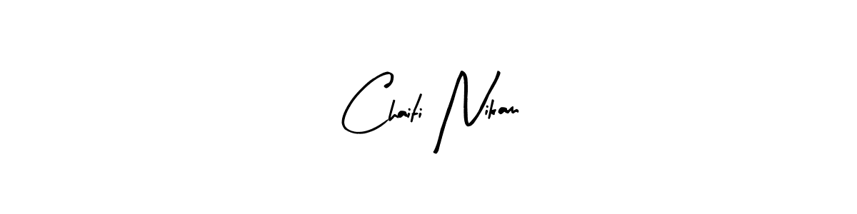 Create a beautiful signature design for name Chaiti Nikam. With this signature (Arty Signature) fonts, you can make a handwritten signature for free. Chaiti Nikam signature style 8 images and pictures png