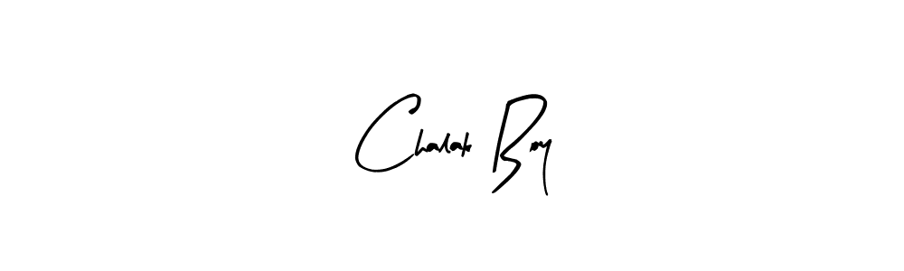 How to make Chalak Boy name signature. Use Arty Signature style for creating short signs online. This is the latest handwritten sign. Chalak Boy signature style 8 images and pictures png