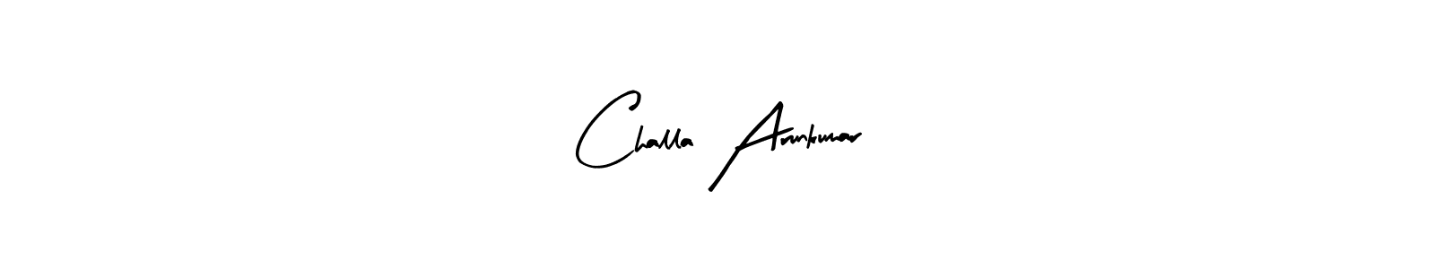 This is the best signature style for the Challa Arunkumar name. Also you like these signature font (Arty Signature). Mix name signature. Challa Arunkumar signature style 8 images and pictures png