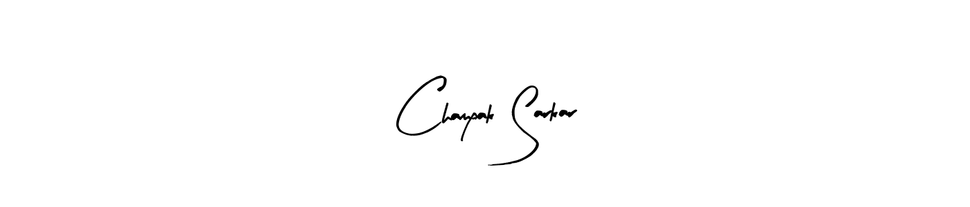 Design your own signature with our free online signature maker. With this signature software, you can create a handwritten (Arty Signature) signature for name Champak Sarkar. Champak Sarkar signature style 8 images and pictures png