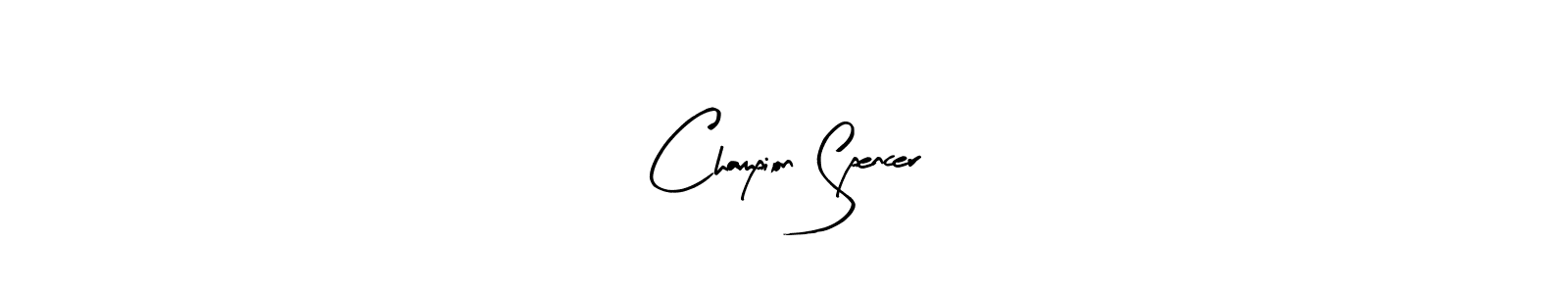 Once you've used our free online signature maker to create your best signature Arty Signature style, it's time to enjoy all of the benefits that Champion Spencer name signing documents. Champion Spencer signature style 8 images and pictures png