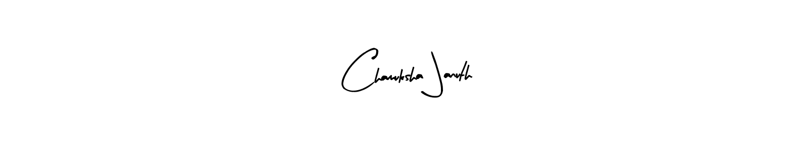 How to make Chamuksha Januth signature? Arty Signature is a professional autograph style. Create handwritten signature for Chamuksha Januth name. Chamuksha Januth signature style 8 images and pictures png