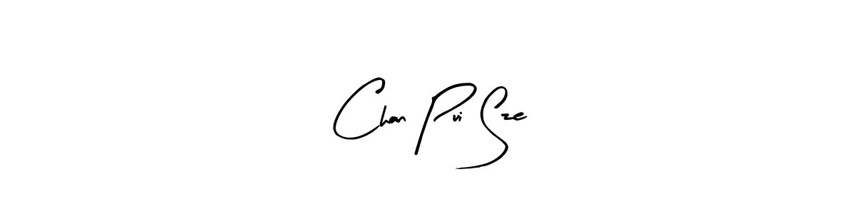 Arty Signature is a professional signature style that is perfect for those who want to add a touch of class to their signature. It is also a great choice for those who want to make their signature more unique. Get Chan Pui Sze name to fancy signature for free. Chan Pui Sze signature style 8 images and pictures png