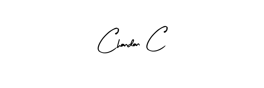 Also we have Chandan C name is the best signature style. Create professional handwritten signature collection using Arty Signature autograph style. Chandan C signature style 8 images and pictures png