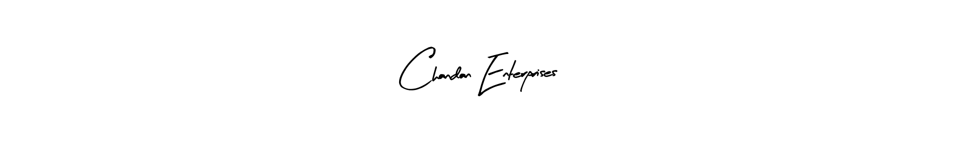Make a beautiful signature design for name Chandan Enterprises. With this signature (Arty Signature) style, you can create a handwritten signature for free. Chandan Enterprises signature style 8 images and pictures png