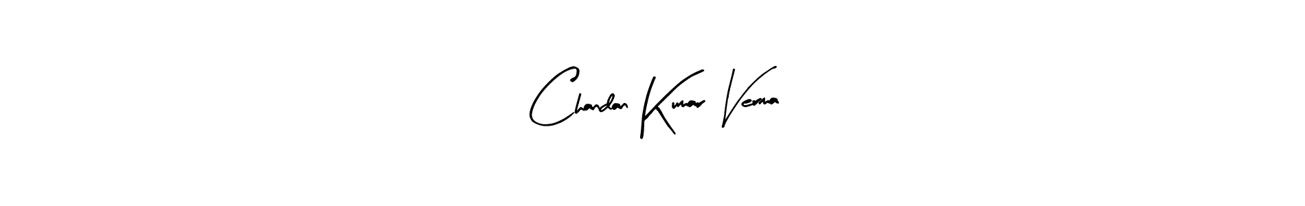 Design your own signature with our free online signature maker. With this signature software, you can create a handwritten (Arty Signature) signature for name Chandan Kumar Verma. Chandan Kumar Verma signature style 8 images and pictures png