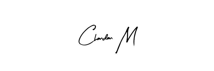 It looks lik you need a new signature style for name Chandan M. Design unique handwritten (Arty Signature) signature with our free signature maker in just a few clicks. Chandan M signature style 8 images and pictures png