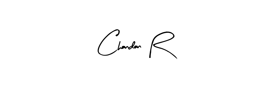 How to make Chandan R signature? Arty Signature is a professional autograph style. Create handwritten signature for Chandan R name. Chandan R signature style 8 images and pictures png