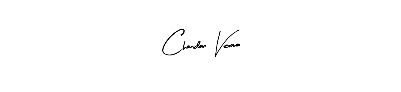 Make a short Chandan Verma signature style. Manage your documents anywhere anytime using Arty Signature. Create and add eSignatures, submit forms, share and send files easily. Chandan Verma signature style 8 images and pictures png