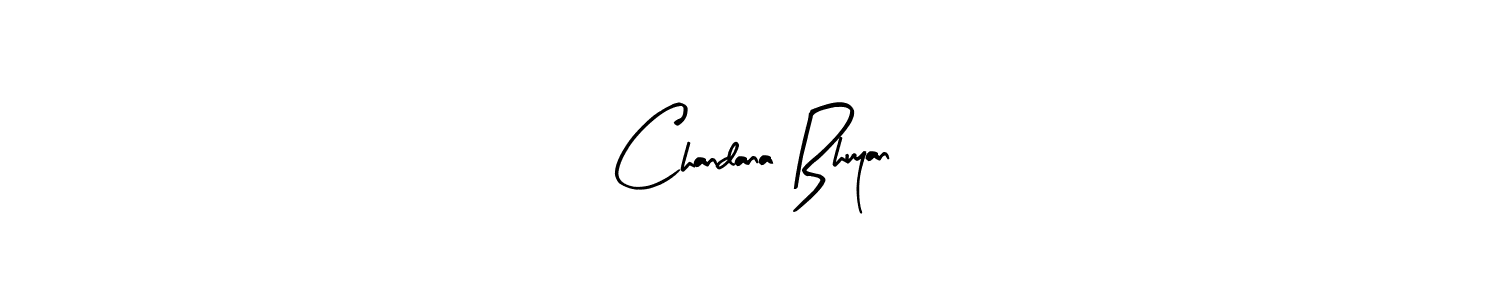 The best way (Arty Signature) to make a short signature is to pick only two or three words in your name. The name Chandana Bhuyan include a total of six letters. For converting this name. Chandana Bhuyan signature style 8 images and pictures png