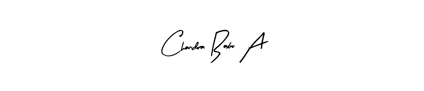 It looks lik you need a new signature style for name Chandra Babu A. Design unique handwritten (Arty Signature) signature with our free signature maker in just a few clicks. Chandra Babu A signature style 8 images and pictures png