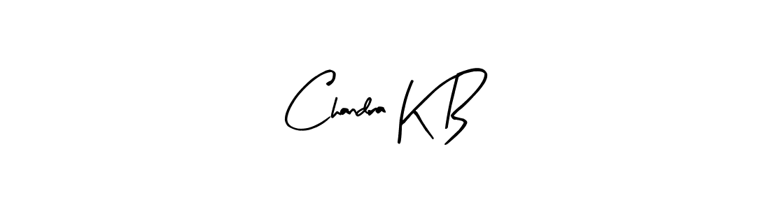 How to make Chandra K B signature? Arty Signature is a professional autograph style. Create handwritten signature for Chandra K B name. Chandra K B signature style 8 images and pictures png