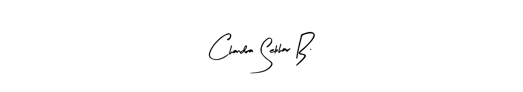Create a beautiful signature design for name Chandra Sekhar B.. With this signature (Arty Signature) fonts, you can make a handwritten signature for free. Chandra Sekhar B. signature style 8 images and pictures png