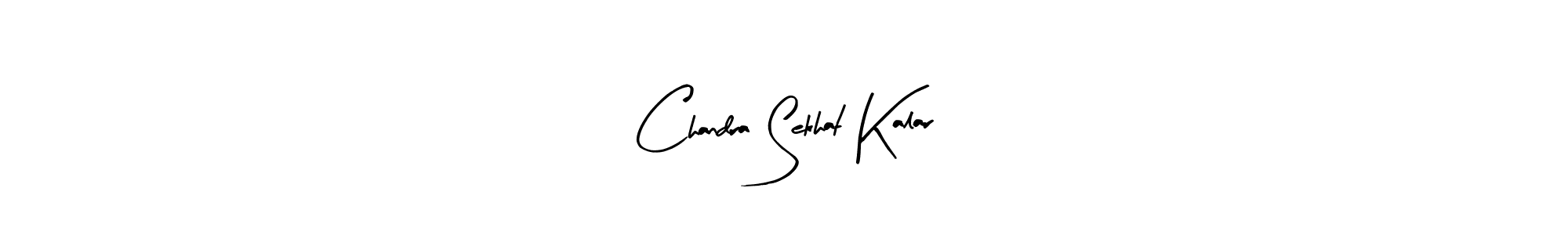 How to make Chandra Sekhat Kalar name signature. Use Arty Signature style for creating short signs online. This is the latest handwritten sign. Chandra Sekhat Kalar signature style 8 images and pictures png