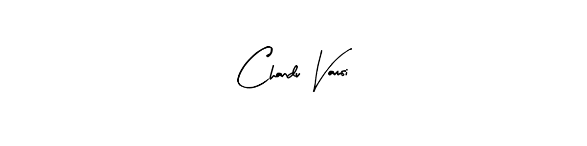 Make a beautiful signature design for name Chandu Vamsi. With this signature (Arty Signature) style, you can create a handwritten signature for free. Chandu Vamsi signature style 8 images and pictures png