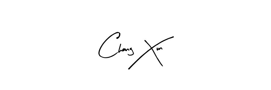 You should practise on your own different ways (Arty Signature) to write your name (Chang Xun) in signature. don't let someone else do it for you. Chang Xun signature style 8 images and pictures png