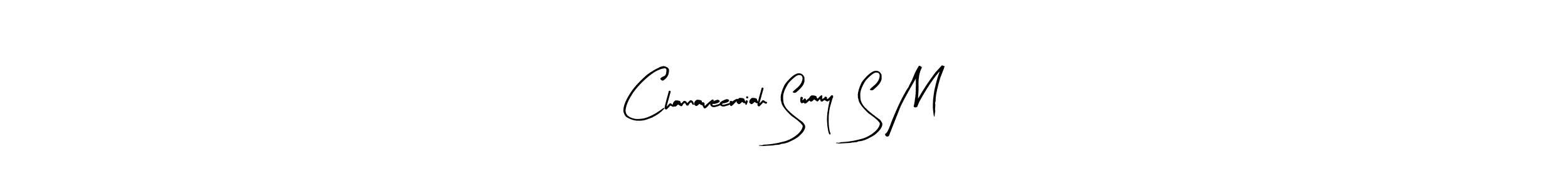 Similarly Arty Signature is the best handwritten signature design. Signature creator online .You can use it as an online autograph creator for name Channaveeraiah Swamy  S M. Channaveeraiah Swamy  S M signature style 8 images and pictures png