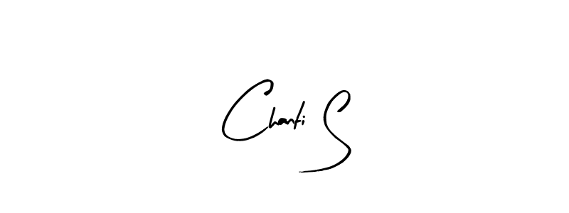 The best way (Arty Signature) to make a short signature is to pick only two or three words in your name. The name Chanti S include a total of six letters. For converting this name. Chanti S signature style 8 images and pictures png