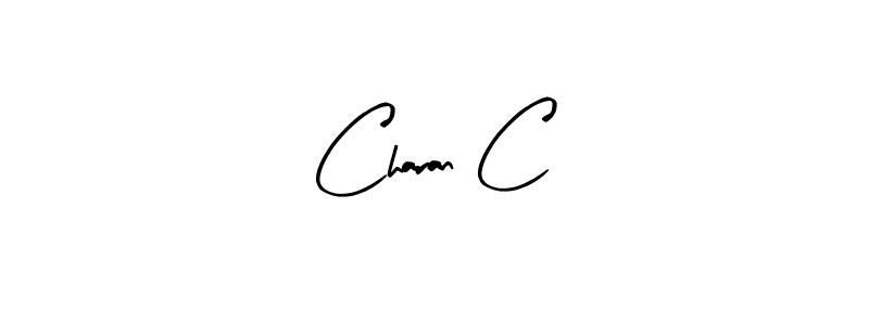 Use a signature maker to create a handwritten signature online. With this signature software, you can design (Arty Signature) your own signature for name Charan C. Charan C signature style 8 images and pictures png