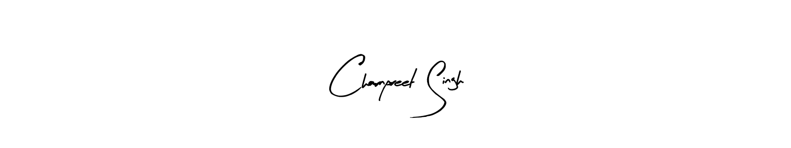 How to make Charnpreet Singh name signature. Use Arty Signature style for creating short signs online. This is the latest handwritten sign. Charnpreet Singh signature style 8 images and pictures png