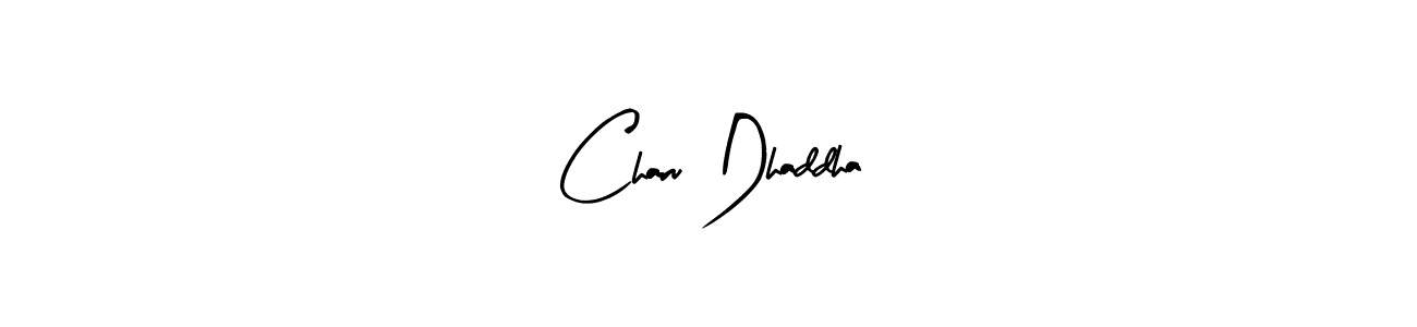 This is the best signature style for the Charu Dhaddha name. Also you like these signature font (Arty Signature). Mix name signature. Charu Dhaddha signature style 8 images and pictures png