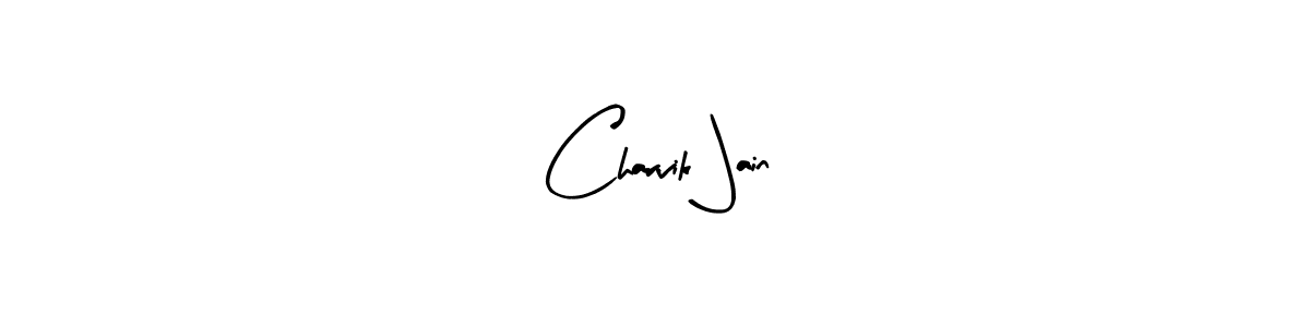 Use a signature maker to create a handwritten signature online. With this signature software, you can design (Arty Signature) your own signature for name Charvik Jain. Charvik Jain signature style 8 images and pictures png