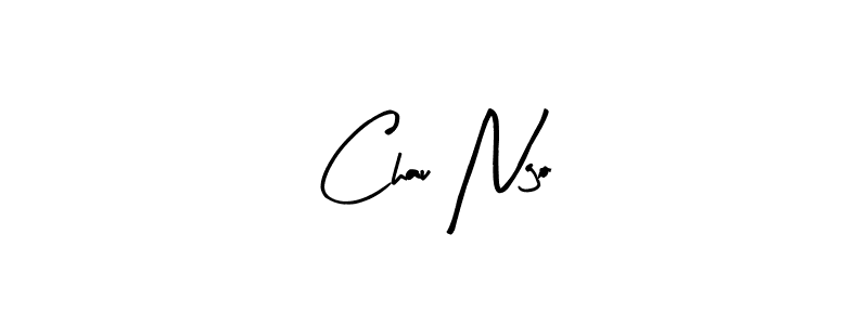 How to make Chau Ngo name signature. Use Arty Signature style for creating short signs online. This is the latest handwritten sign. Chau Ngo signature style 8 images and pictures png