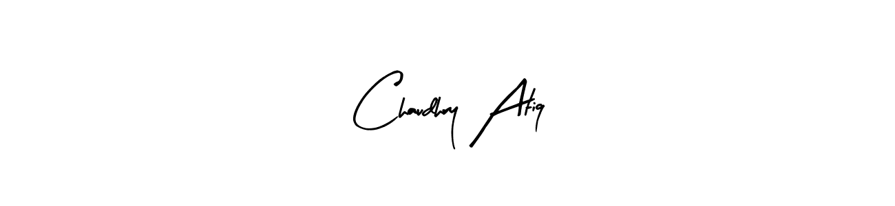 It looks lik you need a new signature style for name Chaudhry Atiq. Design unique handwritten (Arty Signature) signature with our free signature maker in just a few clicks. Chaudhry Atiq signature style 8 images and pictures png