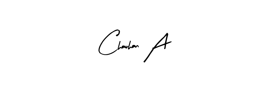 Make a beautiful signature design for name Chauhan A. With this signature (Arty Signature) style, you can create a handwritten signature for free. Chauhan A signature style 8 images and pictures png