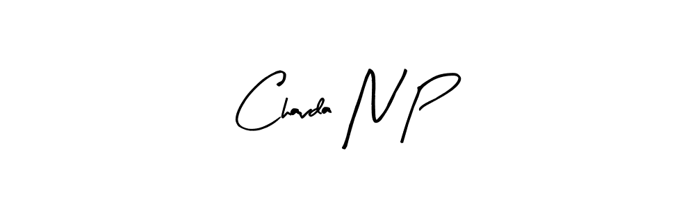 Chavda N P stylish signature style. Best Handwritten Sign (Arty Signature) for my name. Handwritten Signature Collection Ideas for my name Chavda N P. Chavda N P signature style 8 images and pictures png