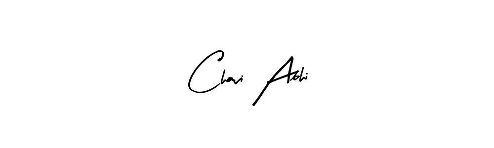 Use a signature maker to create a handwritten signature online. With this signature software, you can design (Arty Signature) your own signature for name Chavi Abhi. Chavi Abhi signature style 8 images and pictures png