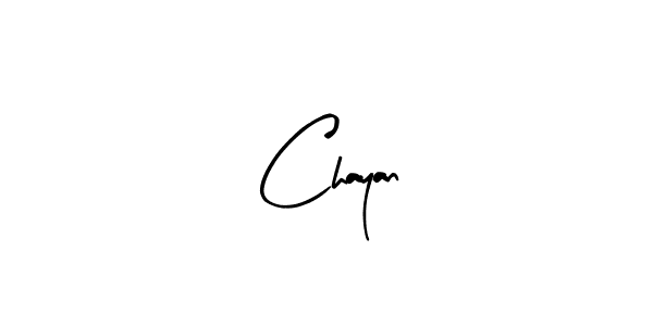 Use a signature maker to create a handwritten signature online. With this signature software, you can design (Arty Signature) your own signature for name Chayan. Chayan signature style 8 images and pictures png