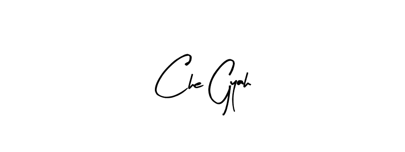 Make a beautiful signature design for name Che Gyah. With this signature (Arty Signature) style, you can create a handwritten signature for free. Che Gyah signature style 8 images and pictures png