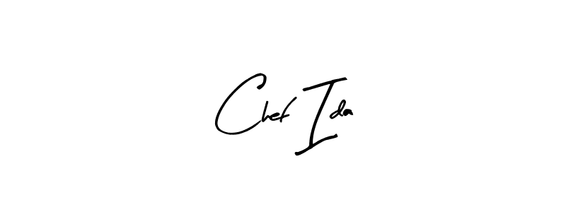 Design your own signature with our free online signature maker. With this signature software, you can create a handwritten (Arty Signature) signature for name Chef Ida. Chef Ida signature style 8 images and pictures png