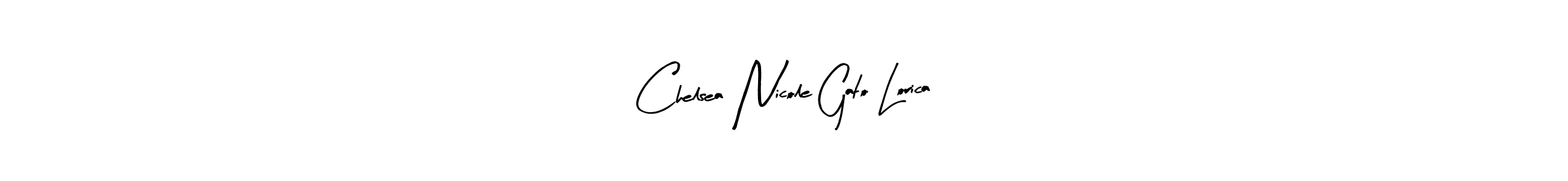 Also You can easily find your signature by using the search form. We will create Chelsea Nicole Gato Lorica name handwritten signature images for you free of cost using Arty Signature sign style. Chelsea Nicole Gato Lorica signature style 8 images and pictures png