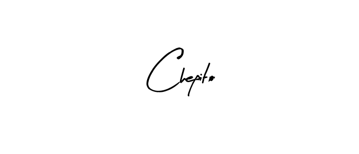 Design your own signature with our free online signature maker. With this signature software, you can create a handwritten (Arty Signature) signature for name Chepito. Chepito signature style 8 images and pictures png