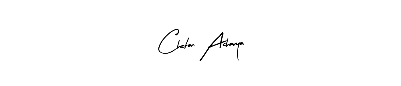 Use a signature maker to create a handwritten signature online. With this signature software, you can design (Arty Signature) your own signature for name Chetan Acharya. Chetan Acharya signature style 8 images and pictures png