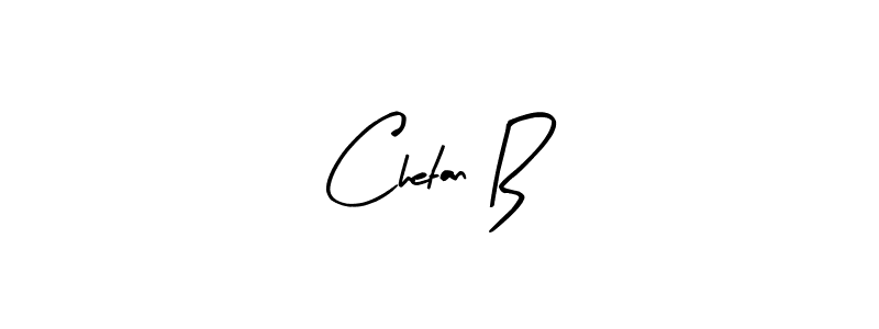 How to make Chetan B name signature. Use Arty Signature style for creating short signs online. This is the latest handwritten sign. Chetan B signature style 8 images and pictures png