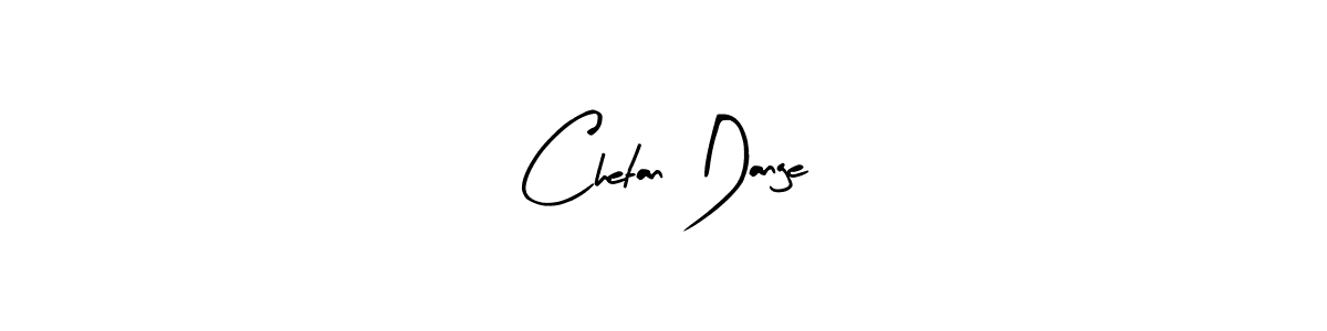 How to make Chetan Dange name signature. Use Arty Signature style for creating short signs online. This is the latest handwritten sign. Chetan Dange signature style 8 images and pictures png
