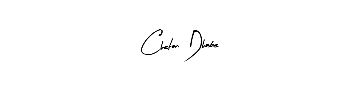 Similarly Arty Signature is the best handwritten signature design. Signature creator online .You can use it as an online autograph creator for name Chetan Dhabe. Chetan Dhabe signature style 8 images and pictures png