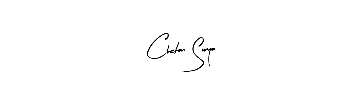 Similarly Arty Signature is the best handwritten signature design. Signature creator online .You can use it as an online autograph creator for name Chetan Surya. Chetan Surya signature style 8 images and pictures png