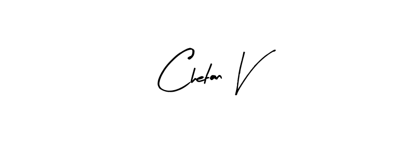 if you are searching for the best signature style for your name Chetan V. so please give up your signature search. here we have designed multiple signature styles  using Arty Signature. Chetan V signature style 8 images and pictures png