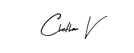 Elevate your brand with a stunning Chethan V eSignature. The Arty Signature style provides a balanced, flowing aesthetic for everyday signing. Chethan V signature style 8 images and pictures png