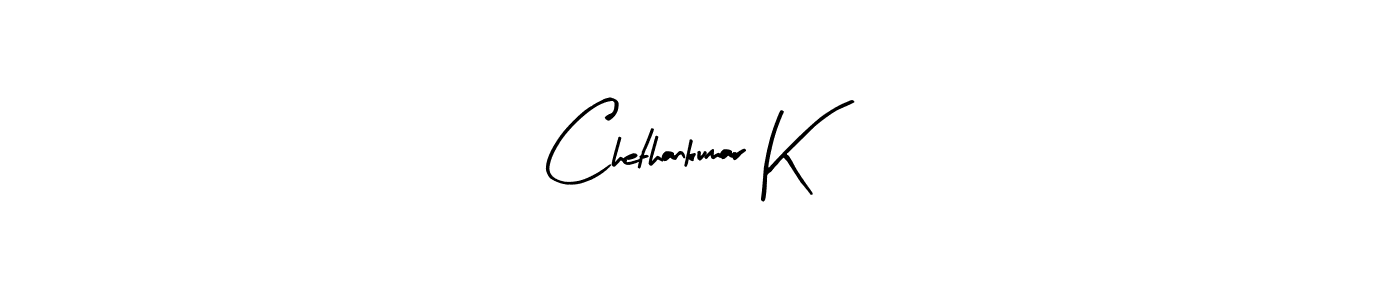 How to make Chethankumar K signature? Arty Signature is a professional autograph style. Create handwritten signature for Chethankumar K name. Chethankumar K signature style 8 images and pictures png