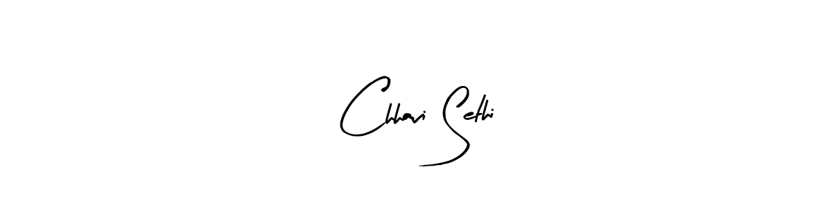 Create a beautiful signature design for name Chhavi Sethi. With this signature (Arty Signature) fonts, you can make a handwritten signature for free. Chhavi Sethi signature style 8 images and pictures png