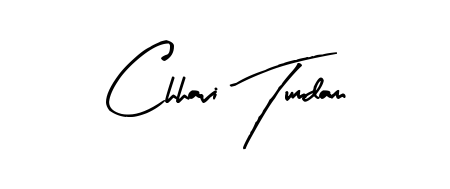 A modern signature idea for name Chhavi Tumdam using Arty Signature font. Clean strokes and elegant curves make it stand out instantly. Chhavi Tumdam signature style 8 images and pictures png