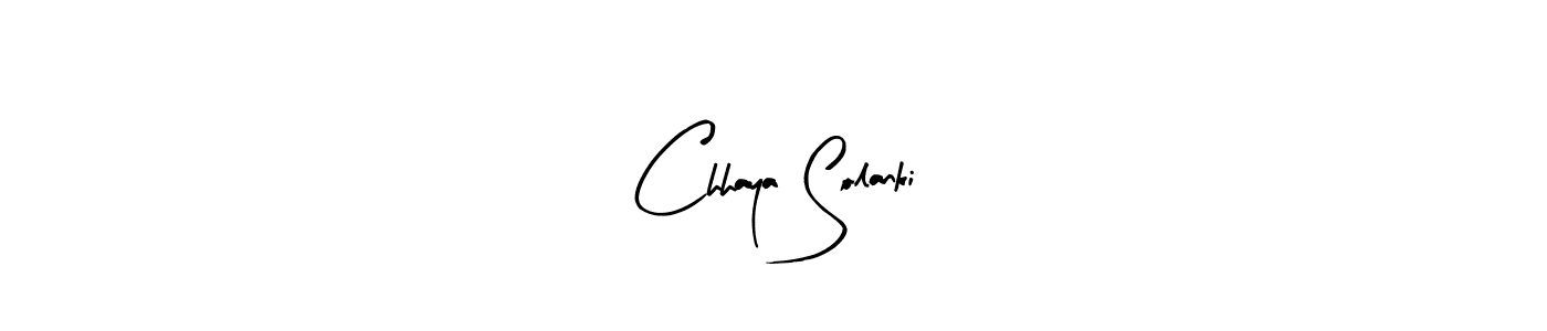 Make a beautiful signature design for name Chhaya Solanki. With this signature (Arty Signature) style, you can create a handwritten signature for free. Chhaya Solanki signature style 8 images and pictures png