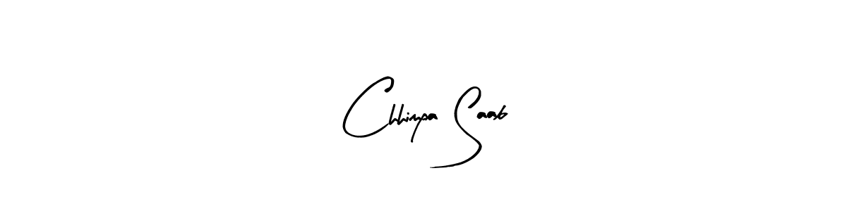 Also we have Chhimpa Saab name is the best signature style. Create professional handwritten signature collection using Arty Signature autograph style. Chhimpa Saab signature style 8 images and pictures png