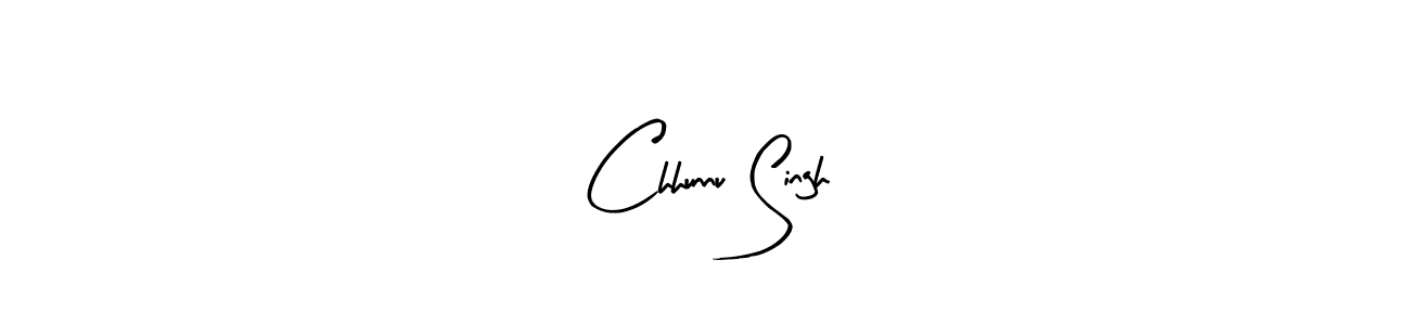 The best way (Arty Signature) to make a short signature is to pick only two or three words in your name. The name Chhunnu Singh include a total of six letters. For converting this name. Chhunnu Singh signature style 8 images and pictures png